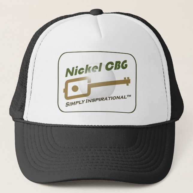Nickel CBG Bubble Design Trucker Hat (Front)