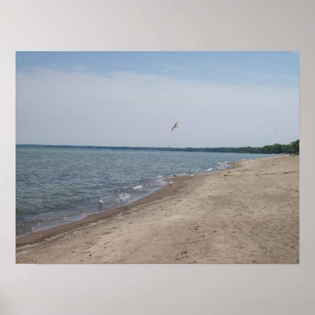 Nickel Plate Beach Huron,Ohio Poster (Front)