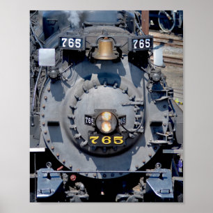 Nickel Plate Road 765 Steam locomotive Train  Poster