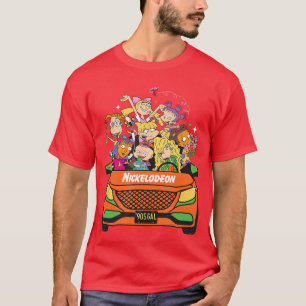 Nickelodeon Girls Roadrip Car Full Of 90s Cartoon T-Shirt