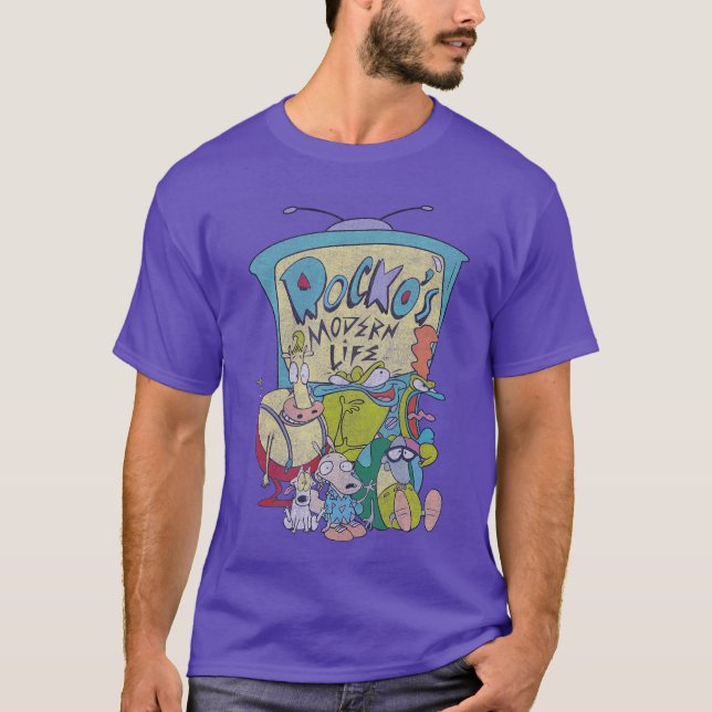 Nickelodeon Rockos Modern LifeV Cast retro T-Shirt (Front)