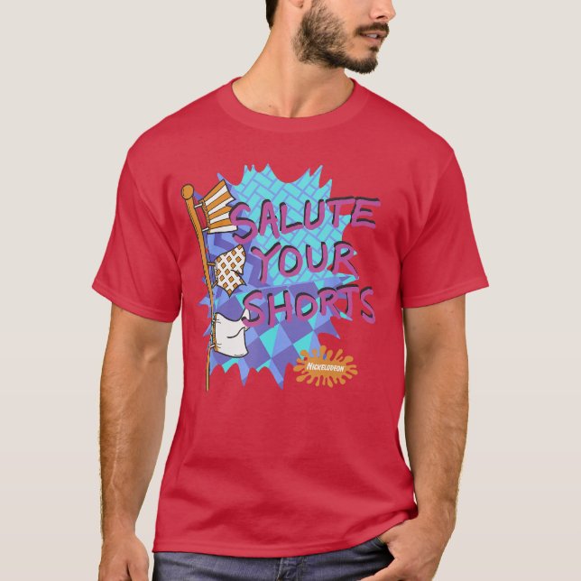Nickelodeon Salute Your Shorts Cartoon Poster fami T-Shirt (Front)