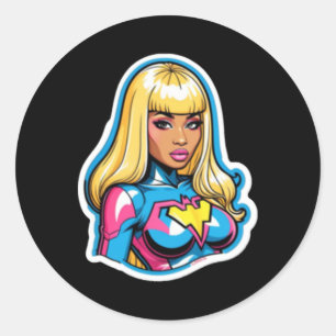 Nicki Minaj Superhero Sticker 