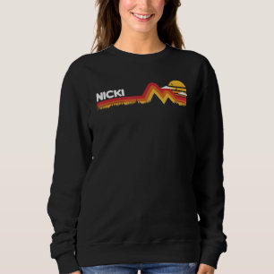 Nicki  Retro Vintage Sunset Nicki 80s 90s Sweatshirt
