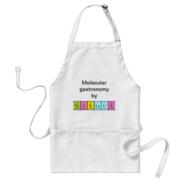 Nicklaus periodic table name apron (Front)