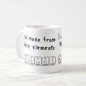 Nicklaus periodic table name mug (Front Left)