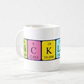 Nicklaus periodic table name mug (Front Left)