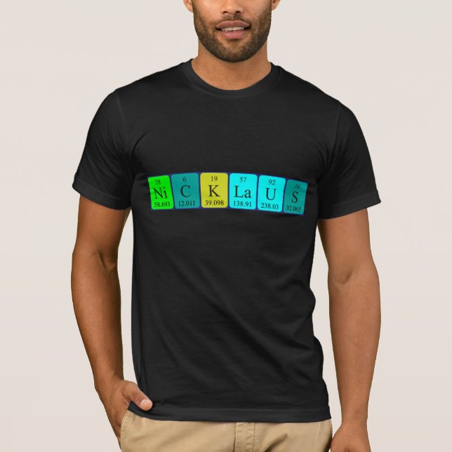 Nicklaus periodic table name shirt (Front)