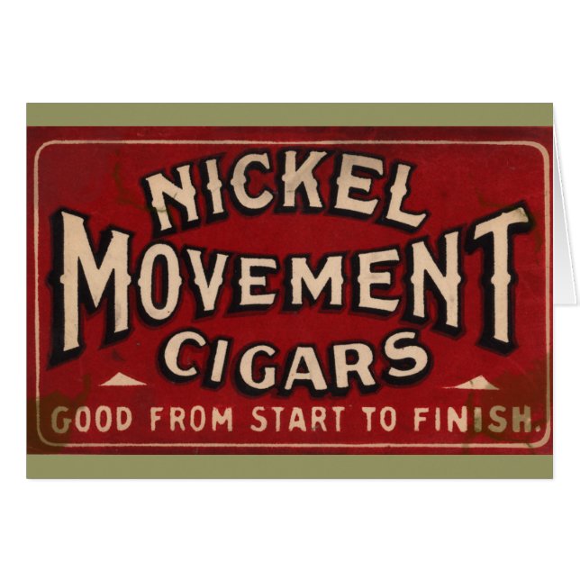 Nickle Movement Cigar 1900 (Front Horizontal)