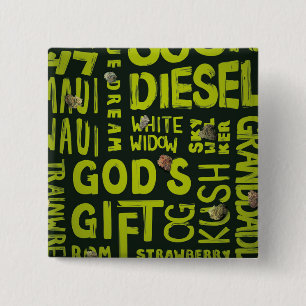 Nicknames 15 Cm Square Badge