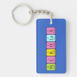 Nickolas periodic table name keyring