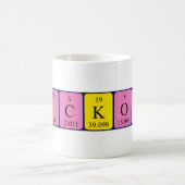 Nickolas periodic table name mug (Center)