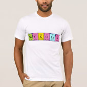 Nickolas periodic table name shirt (Front)