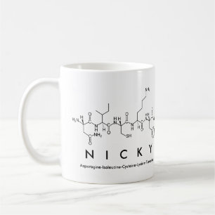 Nicky peptide name mug