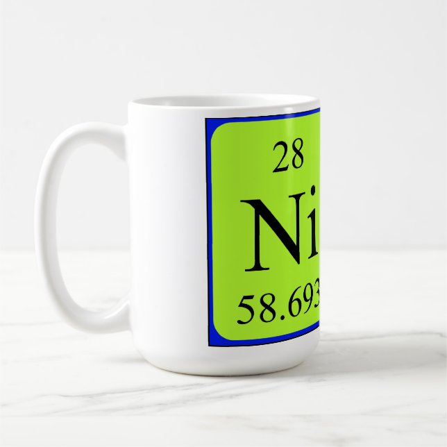 Nico periodic table name mug (Left)