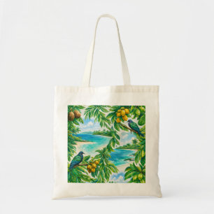 Nicobar Islands Tropical Beach Pigeon Tote Bag
