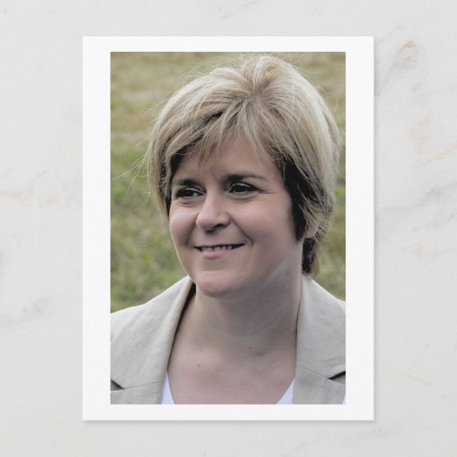 Nicola Sturgeon First Minister of Scotland Postcard (Front)