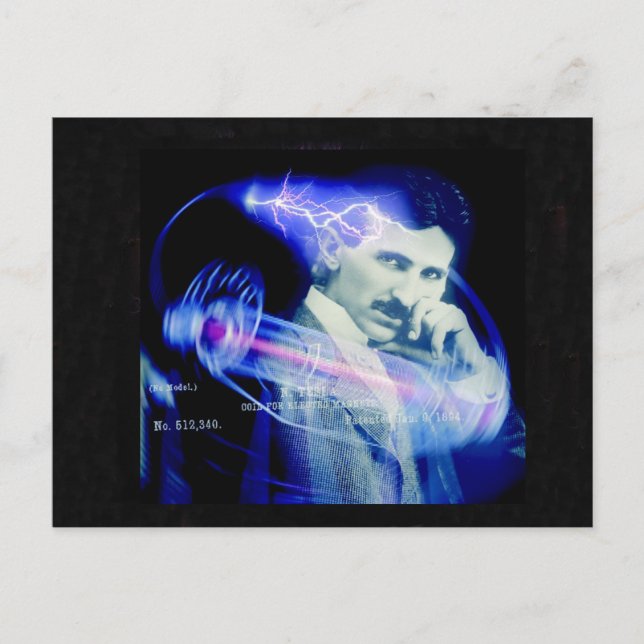 Nicola Tesla Postcard (Front)