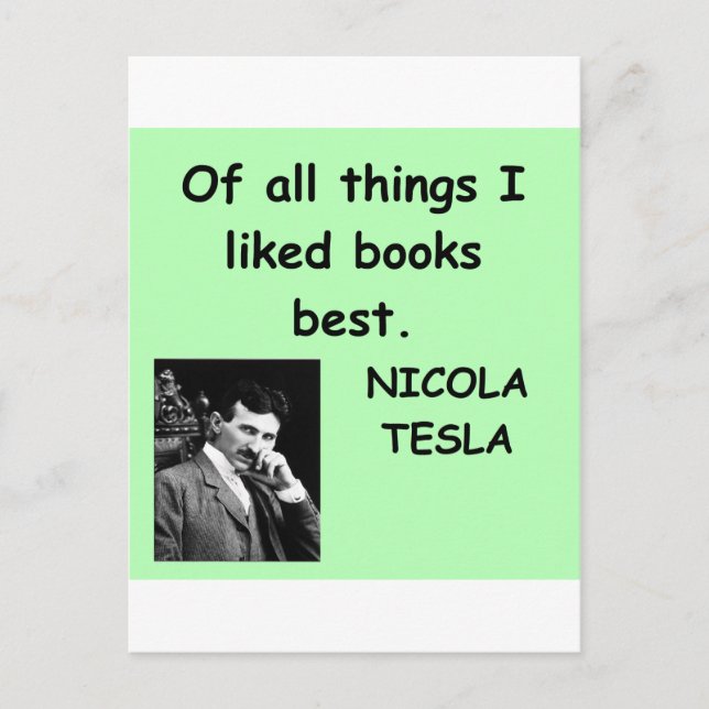 Nicola Tesla Postcard (Front)