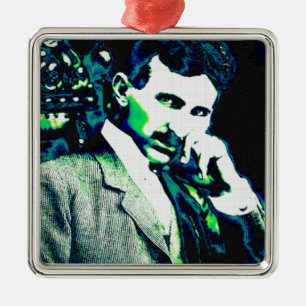 Nicola Tesla Vintage New Art Metal Tree Decoration