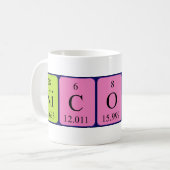 Nicolaas periodic table name mug (Front Left)
