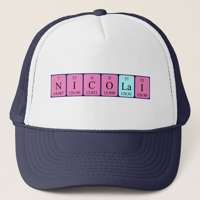 Nicolai periodic table name hat (Front)