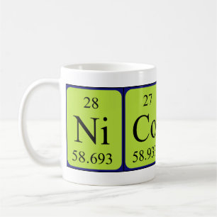 Nicolai periodic table name mug