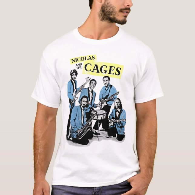 Nicolas And The Cages (Nic Cage Band Shirt)  T-Shirt (Front)