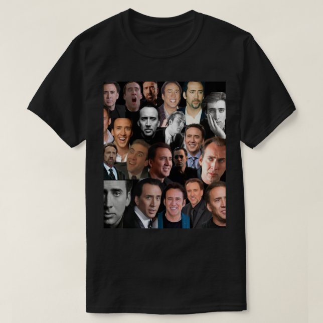 nicolas cage colllage   T-Shirt (Design Front)