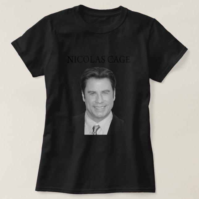 Nicolas Cage John Travolta Faceoff    T-Shirt (Design Front)