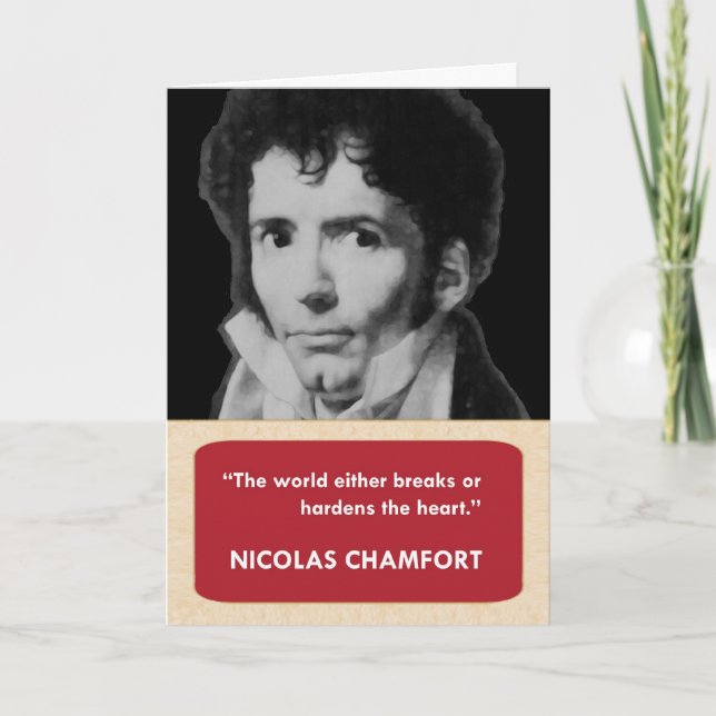Nicolas Chamfort Anti-Valentine's Day Card (Front)