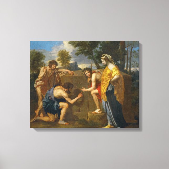 Nicolas Poussin - Et in Arcadia ego Canvas Print (Front)