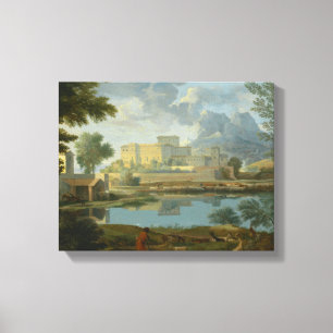 Nicolas Poussin - Landscape with a Calm Canvas Print