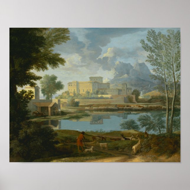 Nicolas Poussin - Landscape with a Calm Poster (Front)