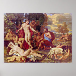Nicolas Poussin - Midas and Bacchus Poster