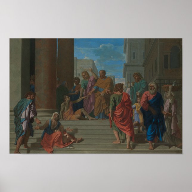 Nicolas Poussin - Saints Peter and John Poster (Front)