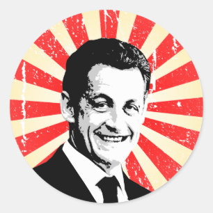 Nicolas Sarkozy Classic Round Sticker