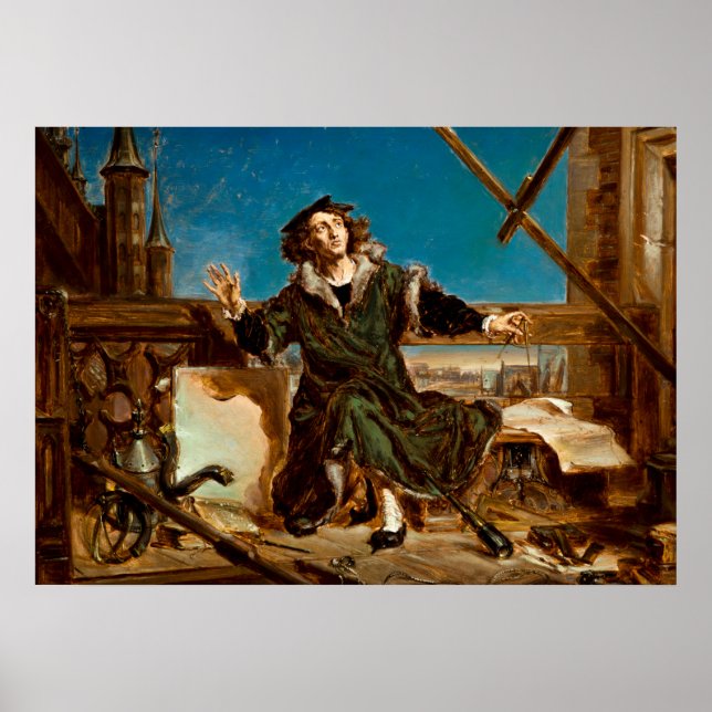 Nicolaus Copernicus by Jan Matejko Poster (Front)