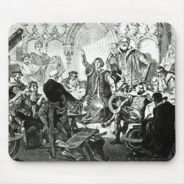 Nicolaus Copernicus  Explaining his Theory Mouse Mat (Front)