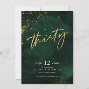 Nicole Fine Lines Gold Thirty Version2 ID867 Save The Date
