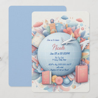 Nicole Invitation for travel themes events or move
