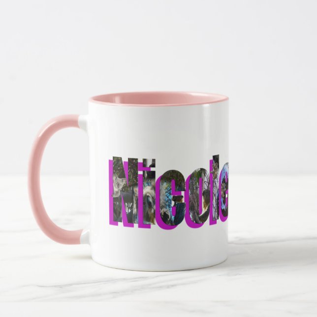 Nicole Logo Made From Koalas, Mug (Left)