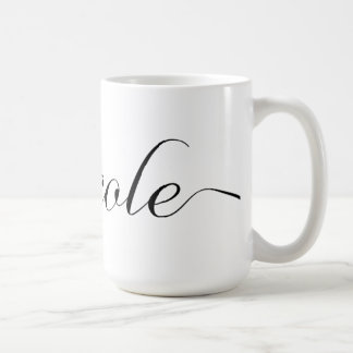 Nicole Personalised Name Coffee Mug - Black