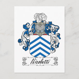 Nicoletti Family Crest Postcard