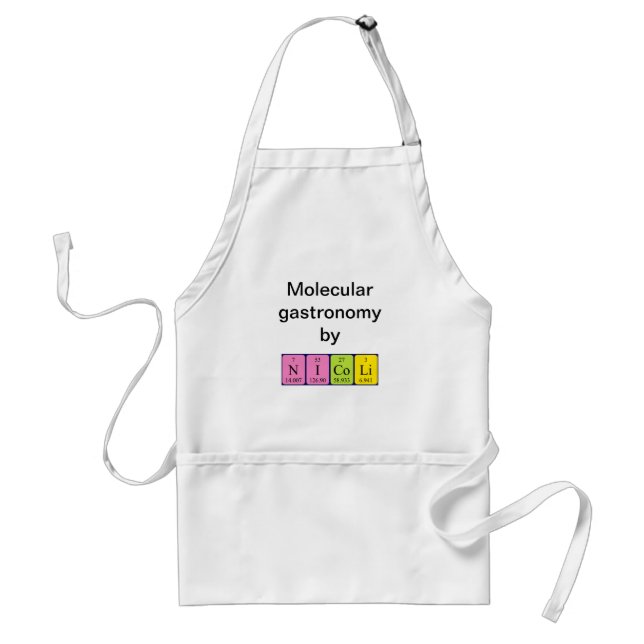 Nicoli periodic table name apron (Front)