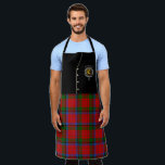 Nicolson Clan Badge & Tartan Kilt Apron<br><div class="desc">Almost like wearing a kilt with a black vest! Have fun wearing this clan apron at family get togethers,  Christmas parties,  BBQ's or birthdays! Comes in all sizes so the whole family can match! You also have the option to change the strap colour. Show off your Scottish pride!</div>