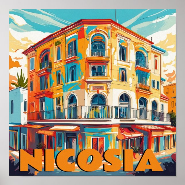 Nicosia, Capital of Cyprus Poster (Front)