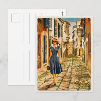 Nicosia, Capital of Cyprus Vintage souvenir gifts Postcard