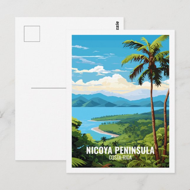 Nicoya Peninsula Costa Rica Famous Travel Place Postcard (Front/Back)