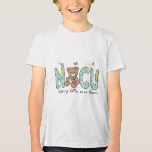 Nicu Bear Spring Nicu Nurse Helping Little Ones Bl Tri-Blend Shirt